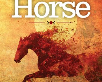 Book cover for "Straw Horse" by Terri Martin, featuring a silhouette of a running horse against a textured background with a large sun and earthy tones. The subtitle indicates it is the second Kat Wilde U.P. Mysteries book.